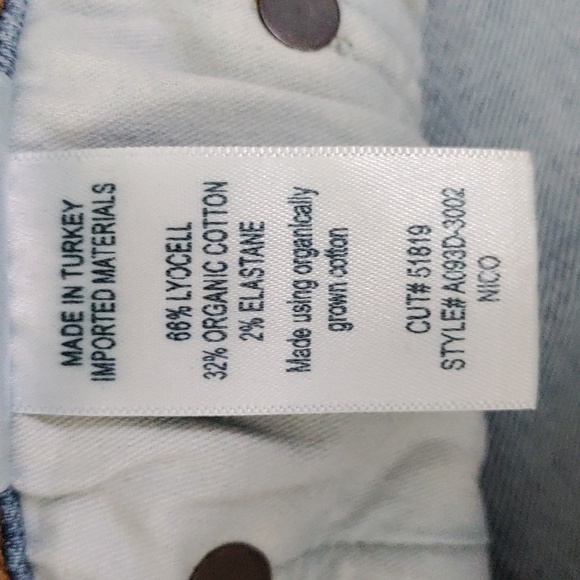 01138 Agolde Los Angeles distressed button front high rise jeans 26 - Picture 12 of 13